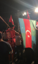 Güney Azərbaycan bayrağı ـ İstanbul