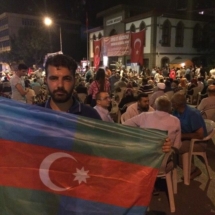 South Azerbaijan Flag - Afyon, Turkey